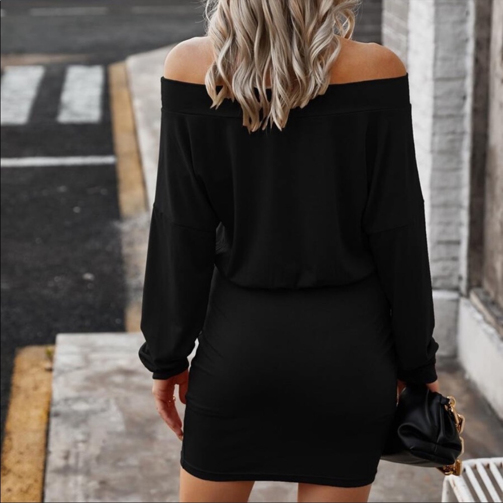 Off shoulder party dress Green - Picture 10 of 13